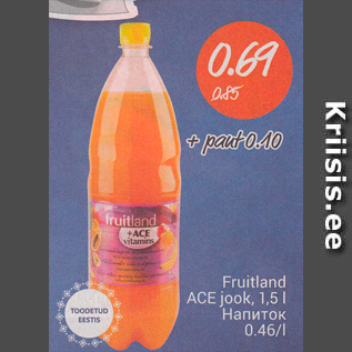 Allahindlus - Fruitland ACE jook, 1,5 l