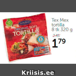 Allahindlus - Tex Mex tortilla