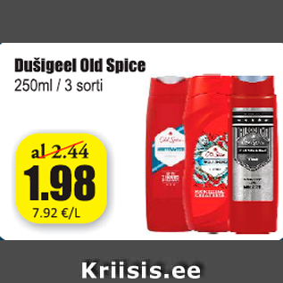 Allahindlus - Dušigeel Old Spice