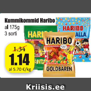 Allahindlus - Kummikommid Haribo