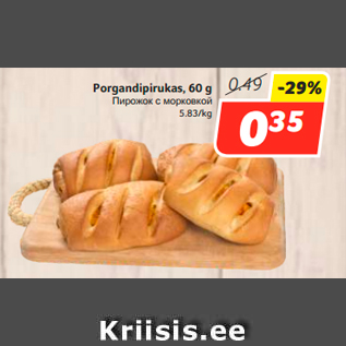 Allahindlus - Porgandipirukas, 60 g