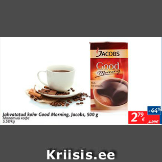 Allahindlus - Jahvatatud kohv Good Marning Jacobs, 500 g