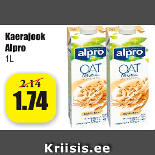 Allahindlus - Kaerajook Alpro 1 l