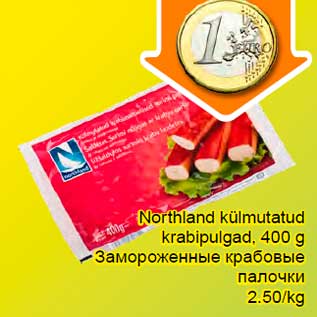 Allahindlus - Northland külmutatud krabipulgad, 400 g