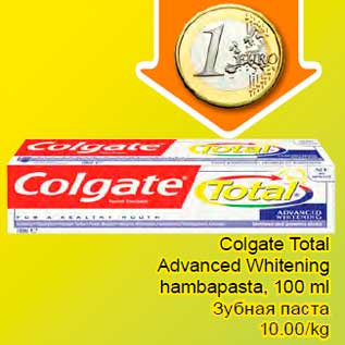 Allahindlus - Colgate Total Advanced Whitening hambapasta, 100 ml