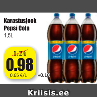 Allahindlus - Karastusjook Pepsi Cola 1,5 L