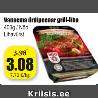 Allahindlus - Vanaema ürdipeenar grill-liha