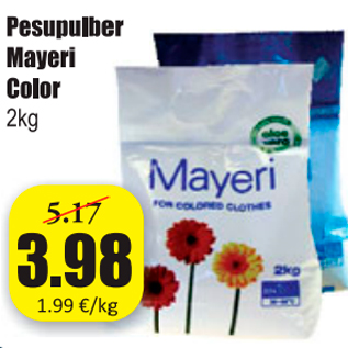 Allahindlus - Pesupulber Mayeri Color 2 kg