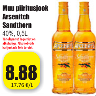 Allahindlus - Muu piiritusjook Arsenitch Sandthorn