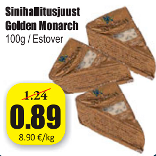 Allahindlus - Sinihallitusjuust Golden Monarch