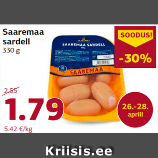 Allahindlus - Saaremaa sardell 330 g