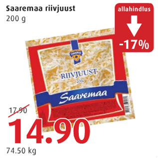 Allahindlus - Saaremaa riivjuust