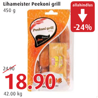 Allahindlus - Lihameister Peekoni grill