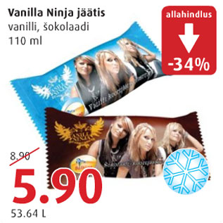 Allahindlus - Vanilla Ninja jäätis