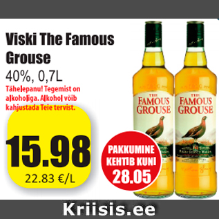 Allahindlus - Viski The Famous Grouse