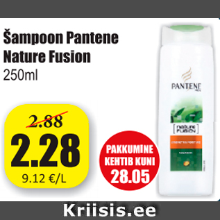 Allahindlus - Šampoon Pantene nature Fusion