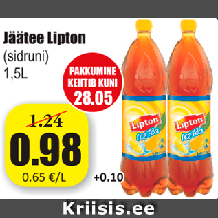 Allahindlus - Jäätee Lipton