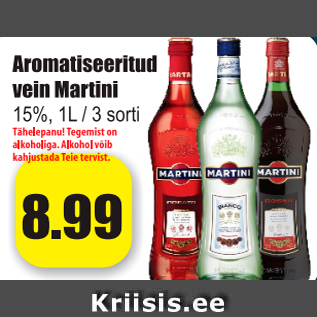 Allahindlus - Aromatiseeritud vein Martini