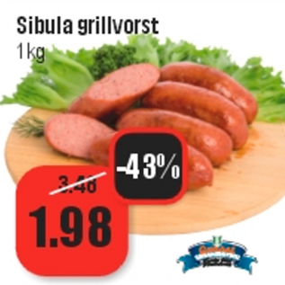 Allahindlus - Sibula grillvorst 1 kg