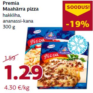 Allahindlus - Premia Maahärra pizza