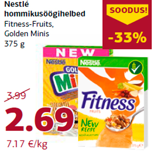 Allahindlus - Nestlé hommikusöögihelbed