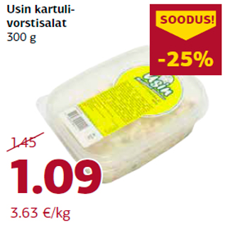 Allahindlus - Usin kartulivorstisalat 300 g