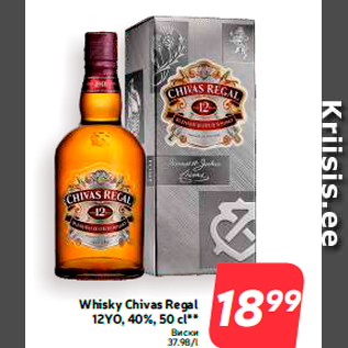 Allahindlus - Whisky Chivas Regal 12YO, 40%, 50 cl**