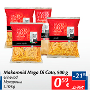 Allahindlus - Makaronid Mega Di Cato, 500 g