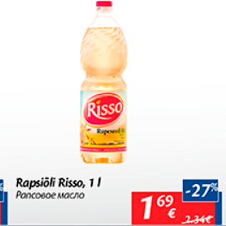 Allahindlus - Rapsiõli Risso, 1 l