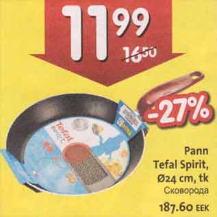 Allahindlus - Pann Tefal Spirit