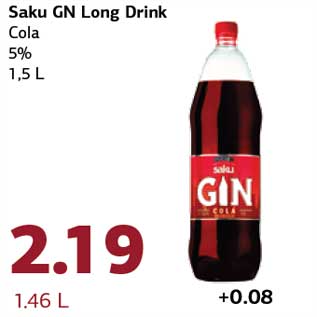 Allahindlus - Saku GN Long Drink