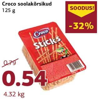 Allahindlus - Croco soolakõrsikud