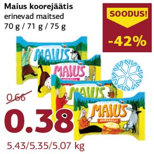 Allahindlus - Maius koorejäätis