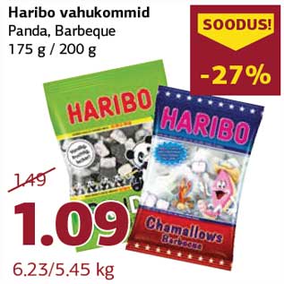 Allahindlus - Haribo vahukommid