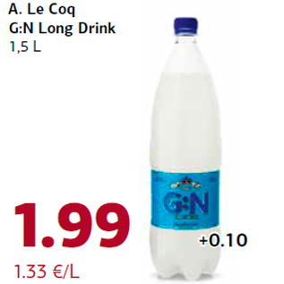 Allahindlus - A. Le Coq G:N Long Drink 1,5 L