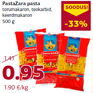 Allahindlus - PastaZara pasta