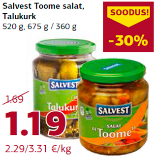 Allahindlus - Salvest Toome salat, Talukurk