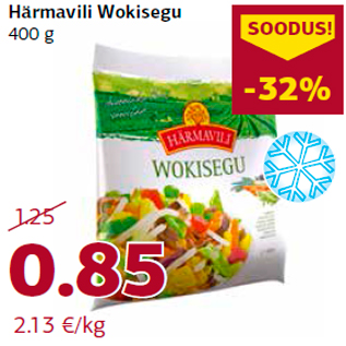 Allahindlus - Härmavili Wokisegu 400 g