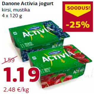 Allahindlus - Danone Activia jogurt