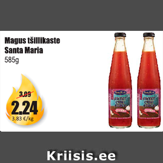 Allahindlus - Magus tšillikaste Santa Maria 585 g