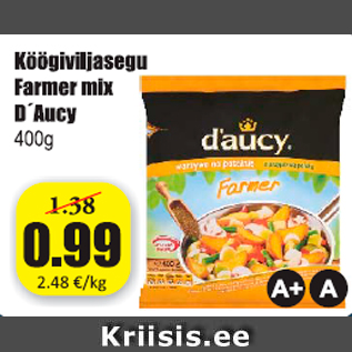 Allahindlus - Köögiviljasegu Farmer mix D´Aucy 400 g