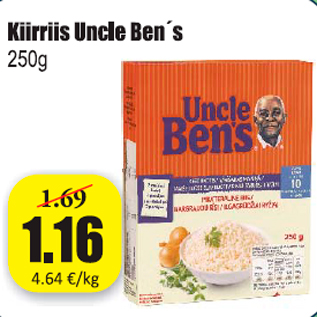 Allahindlus - Kiirriis Uncle Ben´s 250 g