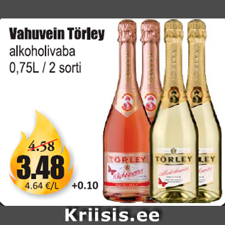 Allahindlus - Vahuvein Törley alkoholivaba