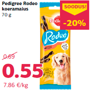 Allahindlus - Pedigree Rodeo koeramaius 70 g