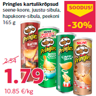 Allahindlus - Pringles kartulikrõpsud