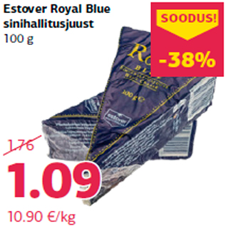 Allahindlus - Estover Royal Blue sinihallitusjuust 100 g