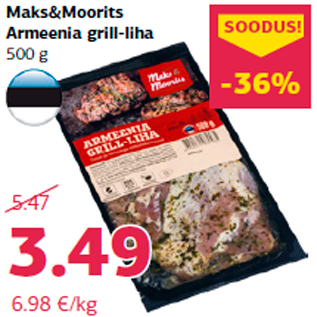 Allahindlus - Maks&Moorits Armeenia grill-liha 500 g