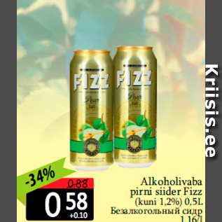 Allahindlus - Alkoholivaba pirni siider Fizz