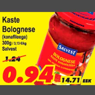 Allahindlus - Kaste Bolognese,kanafileega