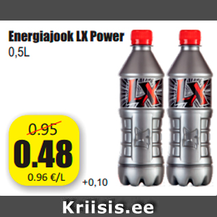 Allahindlus - Energiajook LX Power 0,5L